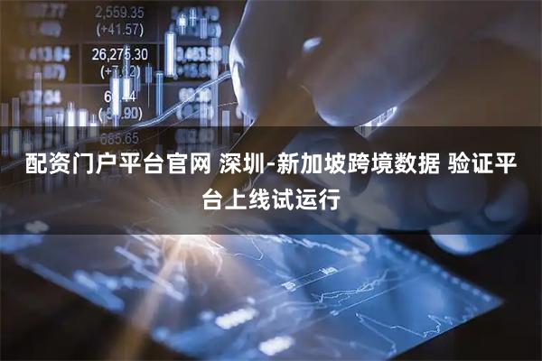 配资门户平台官网 深圳-新加坡跨境数据 验证平台上线试运行